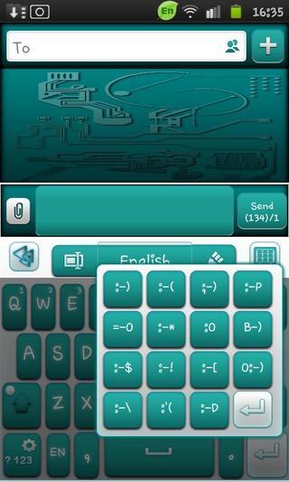 Go Keyboard Droid Tech截图1