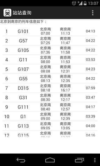 列车信息助手截图2