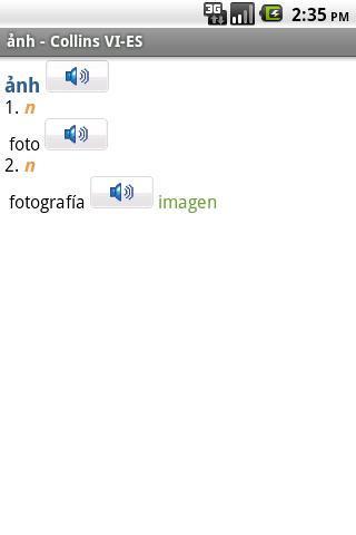 迷你柯林斯字典:越南语西班牙语截图4