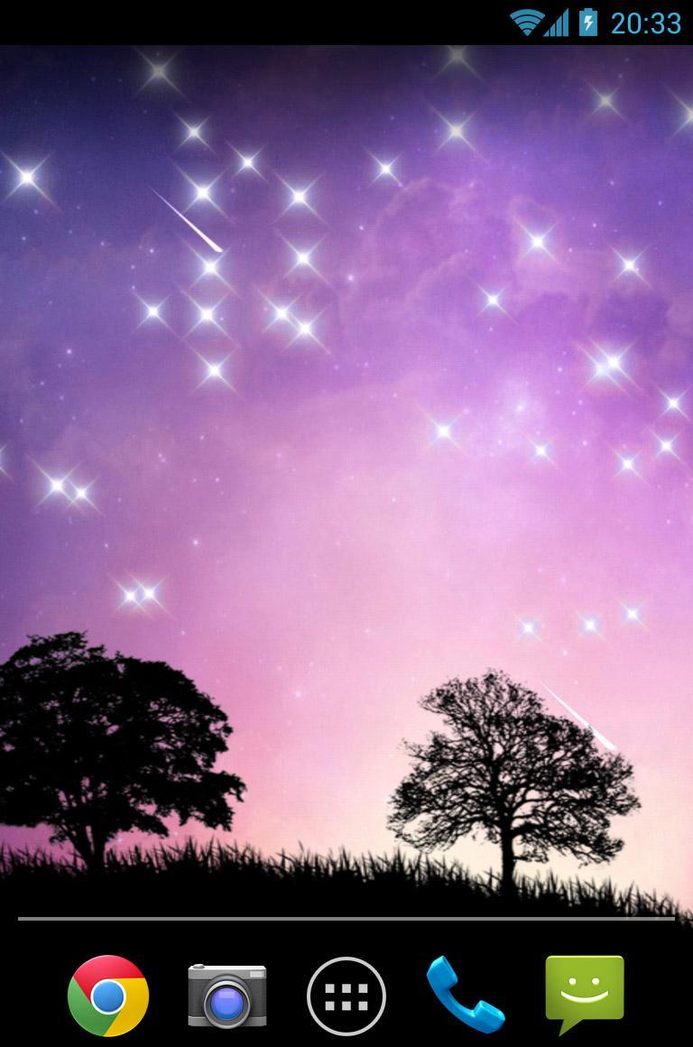 星空流星雨梦幻 紫色图片