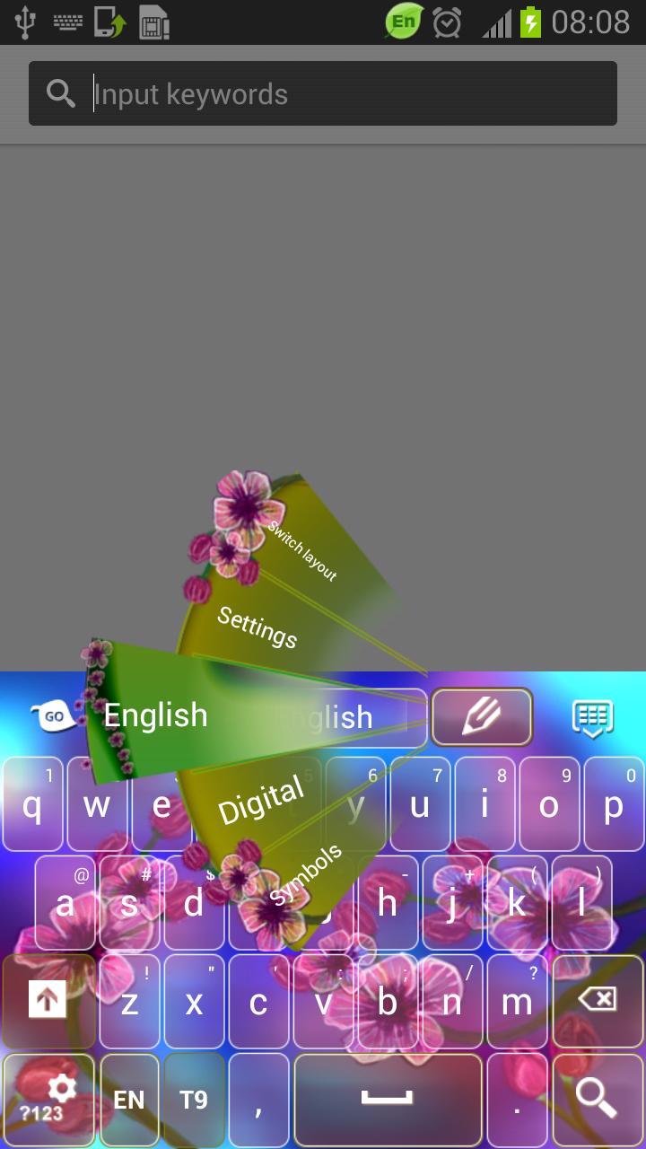 Cherry Flowers Keyboard截图3