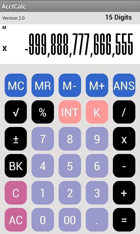 Account Calculator Free 會計計算機截图4