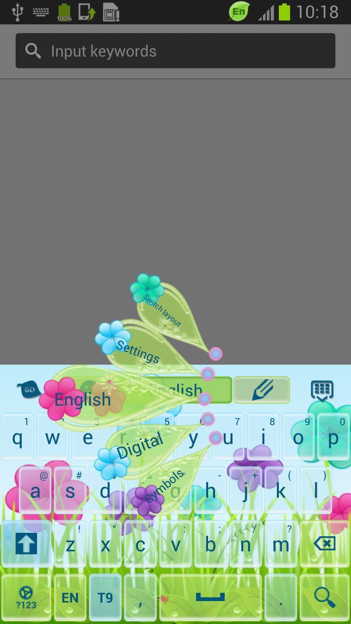 Color Flowers Keyboard截图3