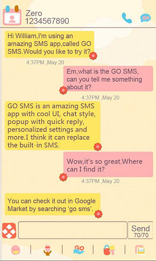 ZCute 【GO短信主题】截图7