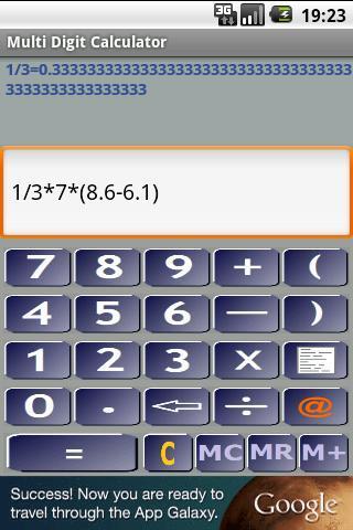 Multiple Digit Calculator截图2