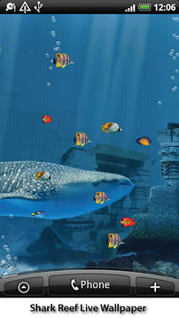 鲨鱼暗礁动态壁纸截图