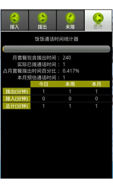 全能通话时间统计器截图7