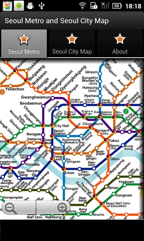 首尔地铁运行图 首尔城市地图截图2