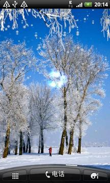 唯美冬天雪景动态壁纸截图