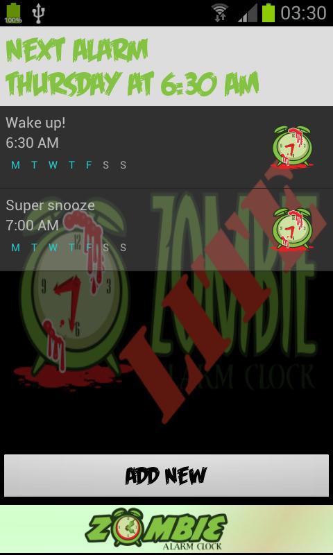 Zombie Alarm Clock LITE截图2