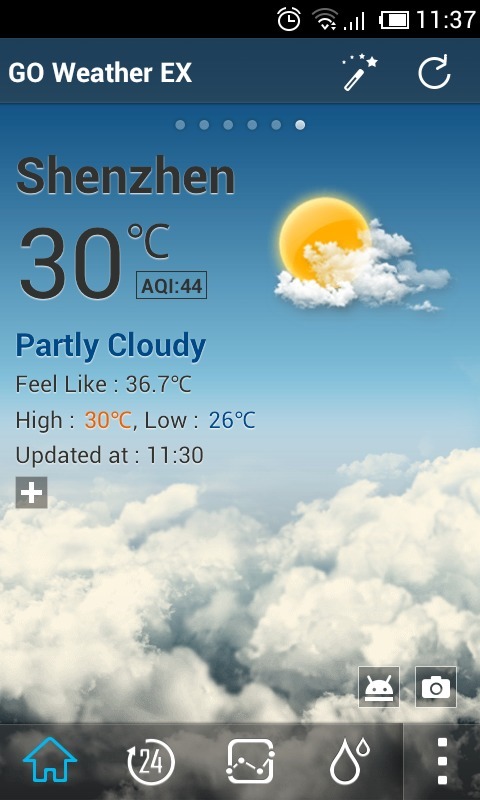 Defalut theme  GOWeatherEX截图7