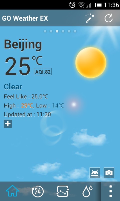 Defalut theme  GOWeatherEX截图8