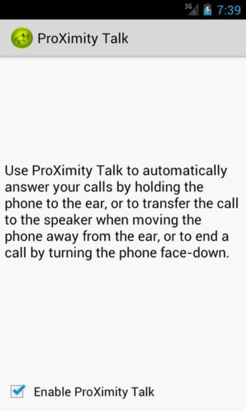 感应接听ProXimityTalk截图2