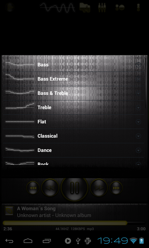 Poweramp Steel of iron yellow machine截图10