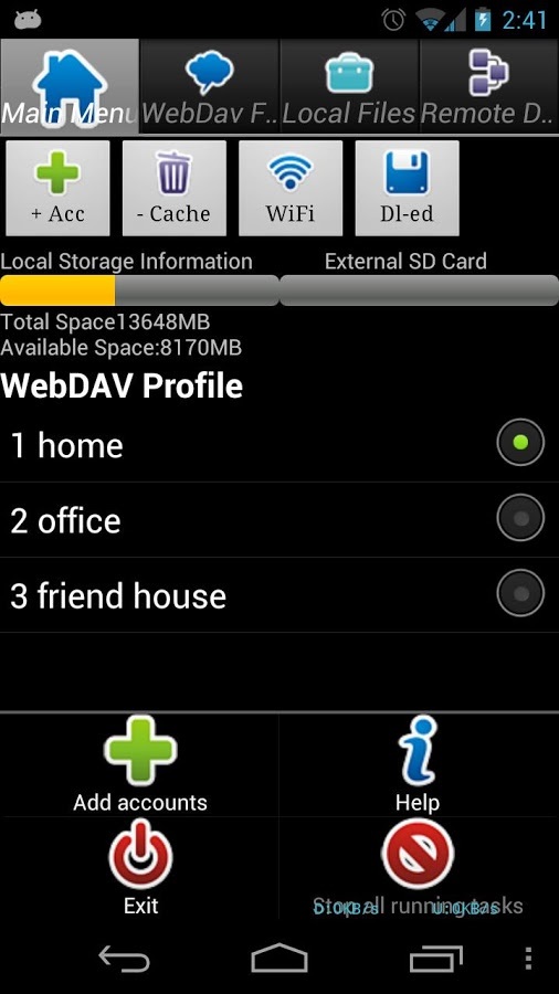 WebDAV Virtual Storage截图1