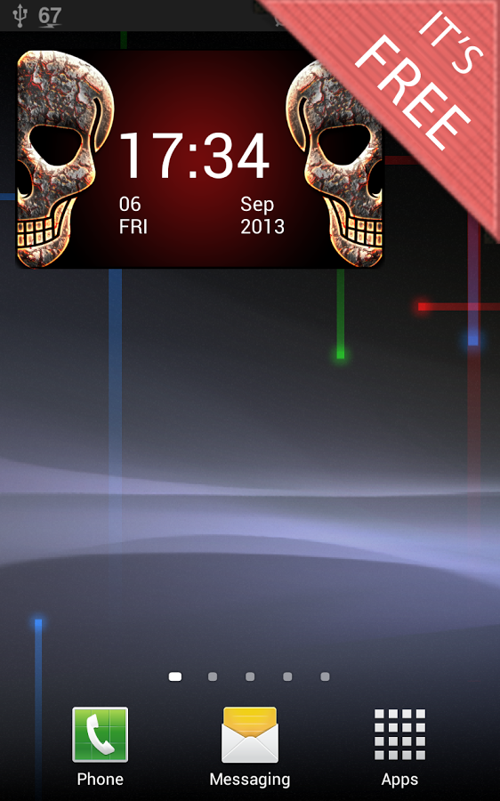 Red Heart Clock Widget截图6