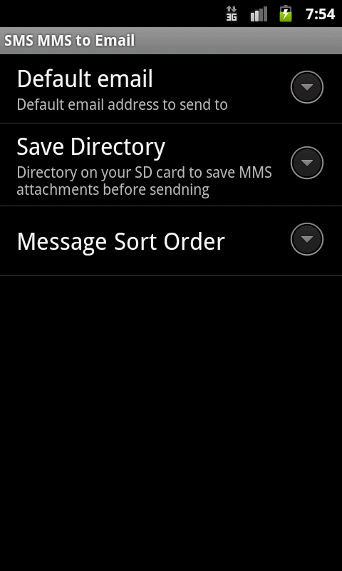 SMS MMS to Email Trial截图3