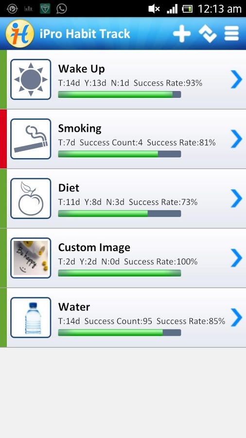 iPro Habit Tracker Free截图1