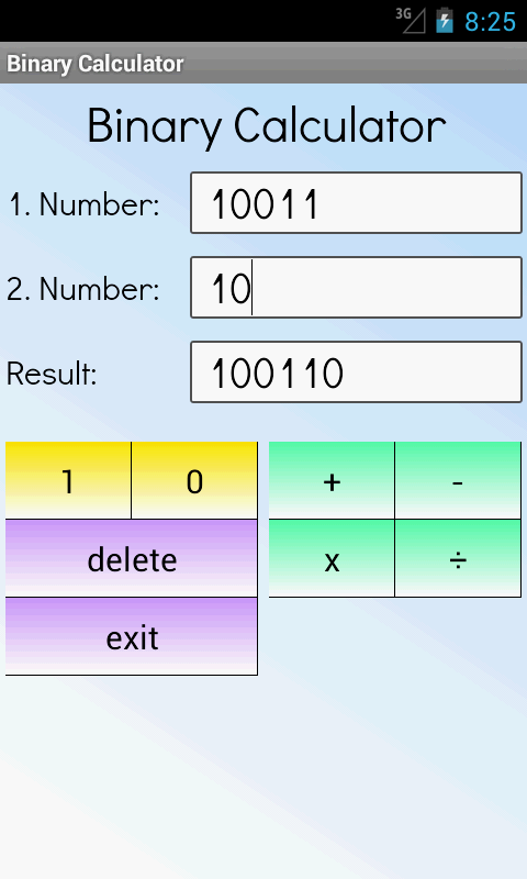 二进制计算器截图2