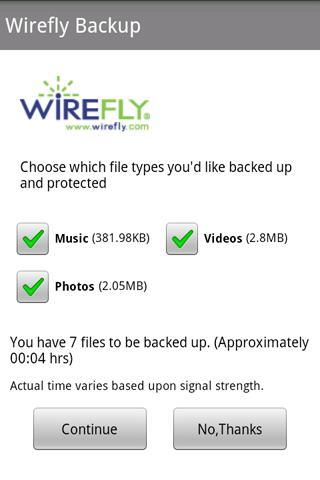 Wirefly Backup截图1