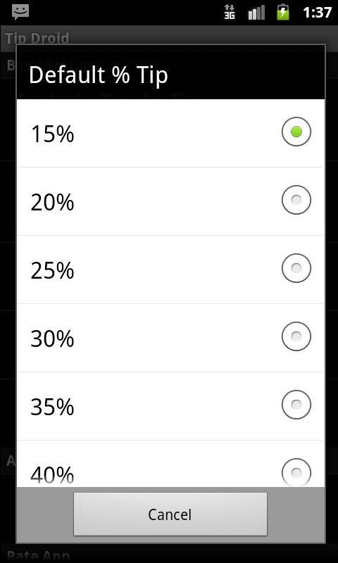 Tip Droid Tip Calculator截图4