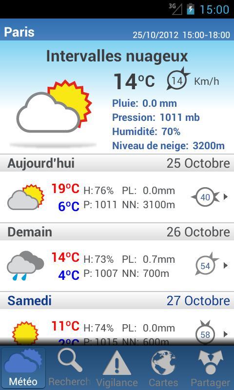 Météo 14 jours截图1