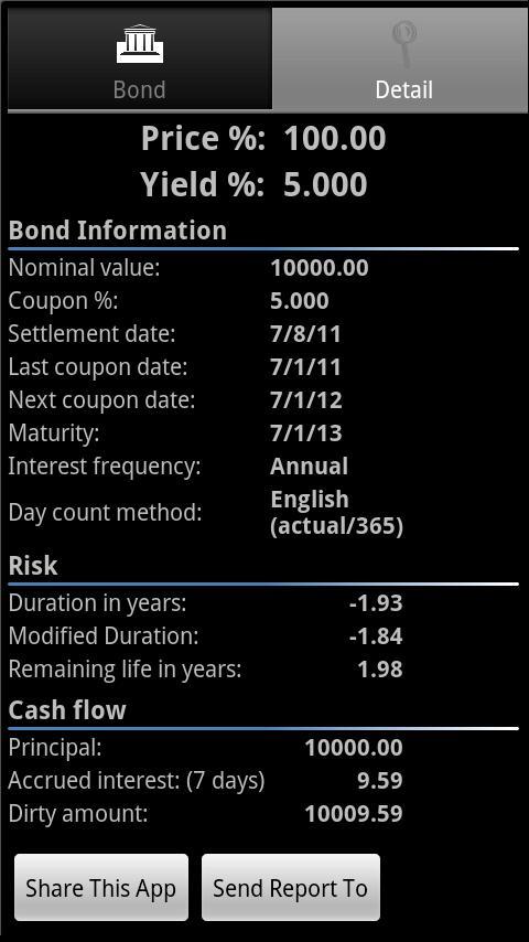 Bond Calculator截图1