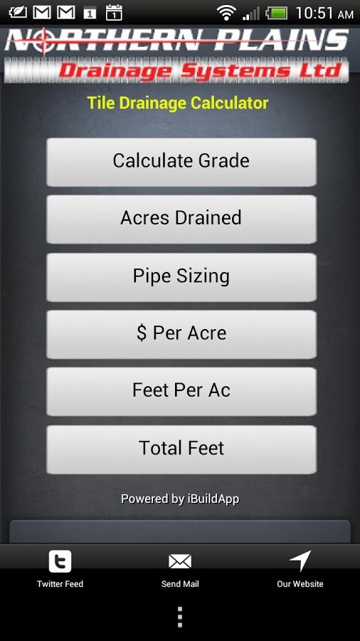 Tile Drainage Calculator截图1