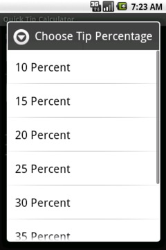 Quick Tip Calculator截图