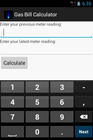 UK Gas Bill Calculator截图1