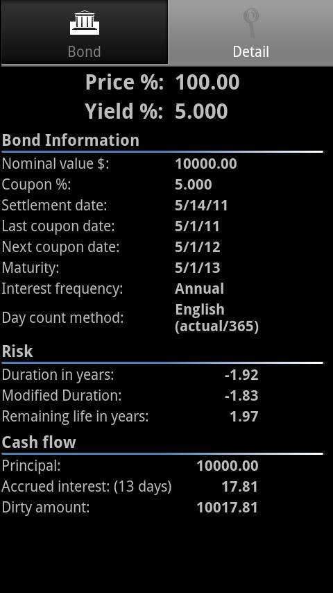 Bond Calculator截图2