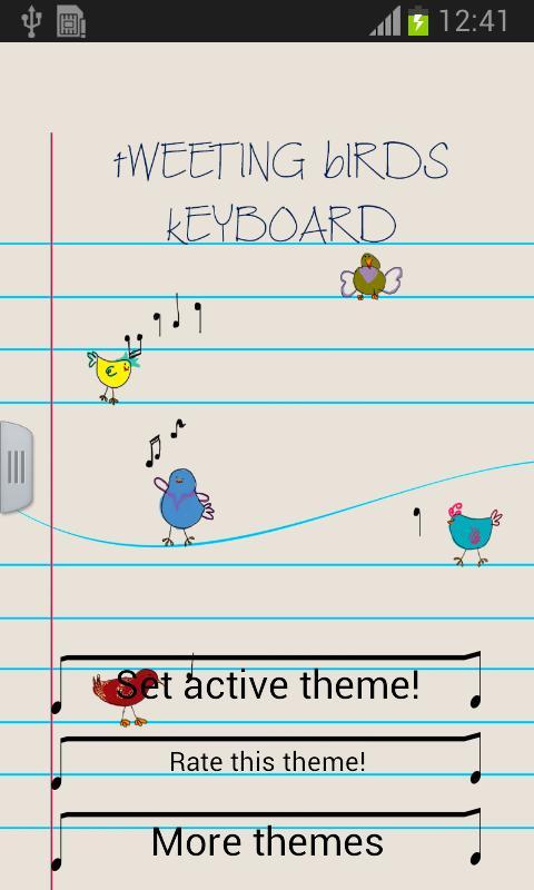 Tweeting Birds Keyboard截图1