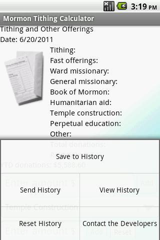 Mormon Tithing Calculator Free截图1