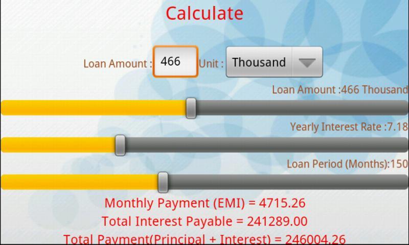 Mortgage EMI Calculator截图2