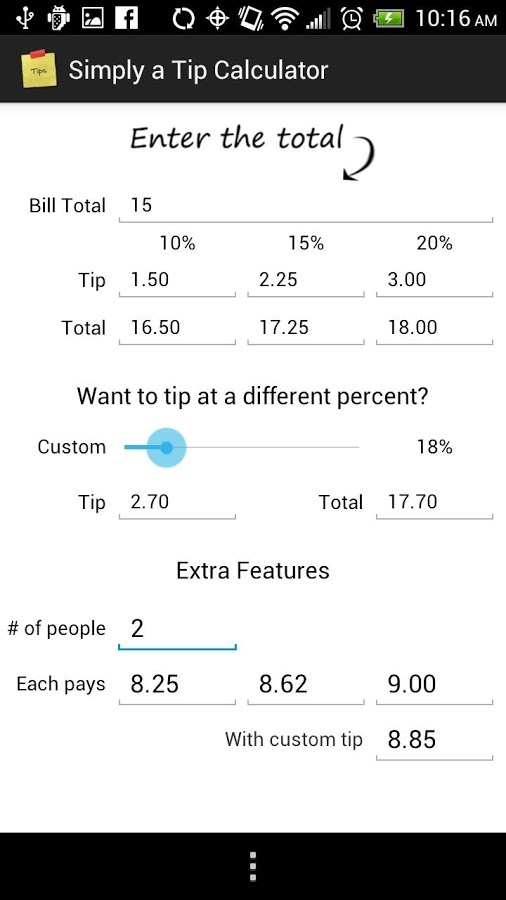 Simply a Tip Calculator截图2