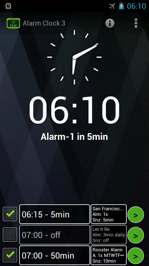 Alarm Clock 3 - music alarm截图2