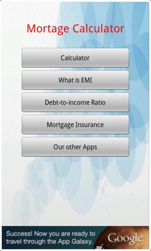 Mortgage EMI Calculator截图1