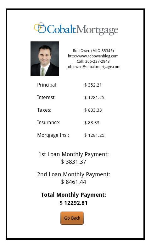 Rob Owen's Mortgage Calculator截图2