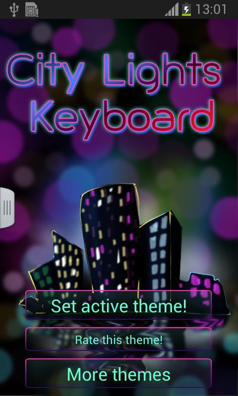 City Lights Keyboard截图1