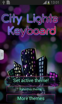 City Lights Keyboard截图