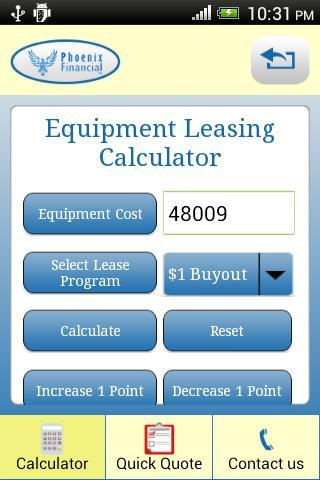 Equipment Lease Calculator截图2