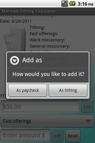 Mormon Tithing Calculator Free截图5