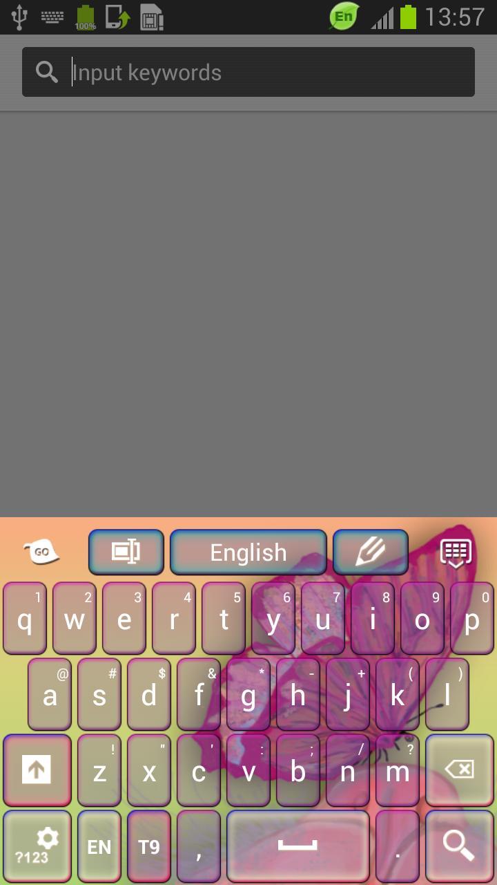 Keyboard Pink Butterflies截图2