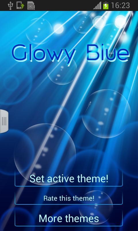 GO Keyboard Glowy Blue截图1