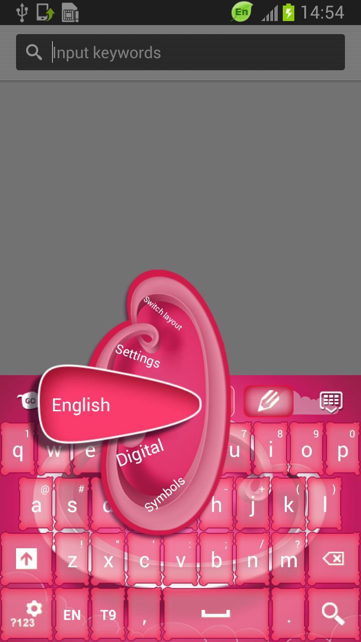 Pink Skin for Keyboard截图3