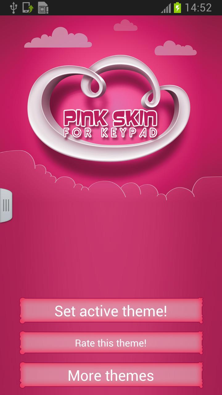 Pink Skin for Keyboard截图1