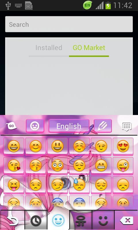 Cute Pink Unicorn Keyboard截图4