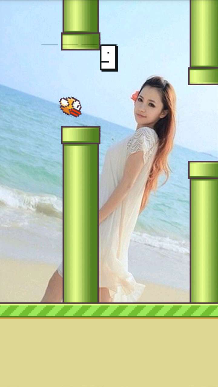 美女Flappy Bird截图2