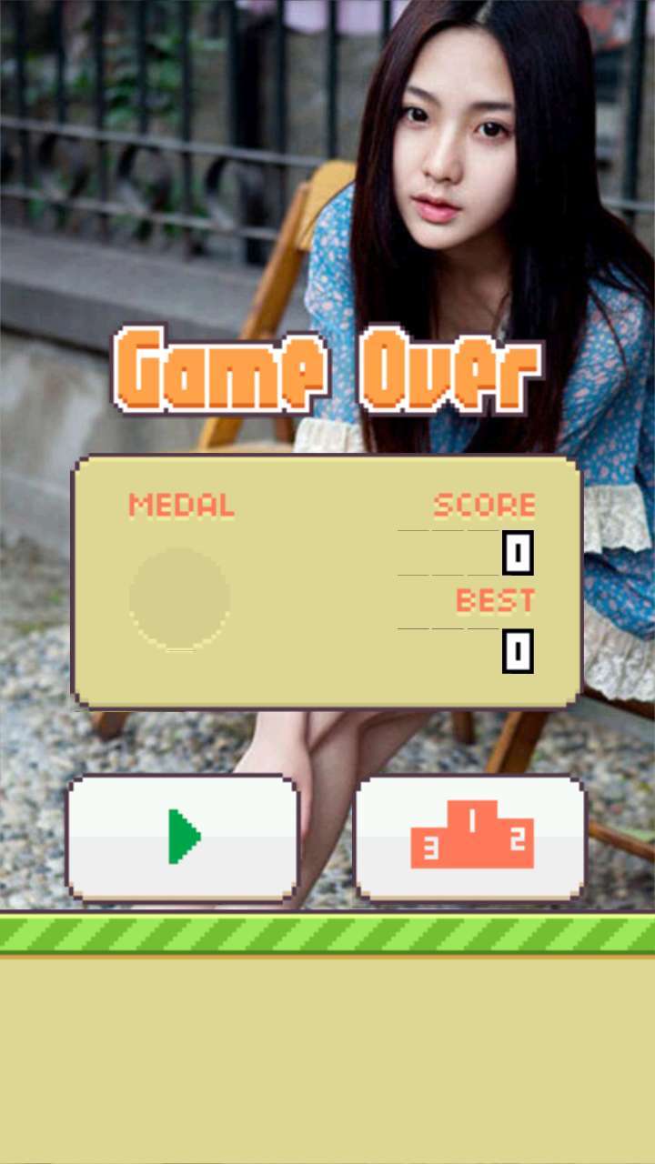 美女Flappy Bird截图4