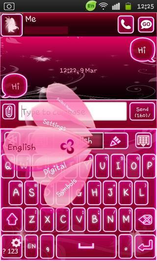 Go Keyboard Fairy Pink截图5